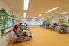 Behandlungsplätze in der Onkologischen Ambulanz im Erdgeschoss.